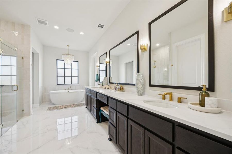 Furnished interior view inside a new home in , Frisco (Image 6).