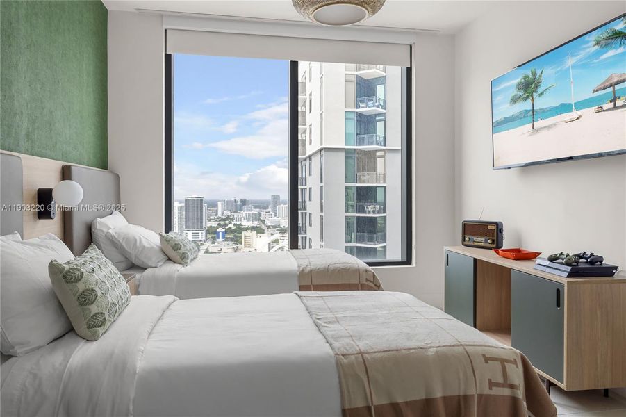 Furnished interior view inside a new home in , Miami (Image 37).