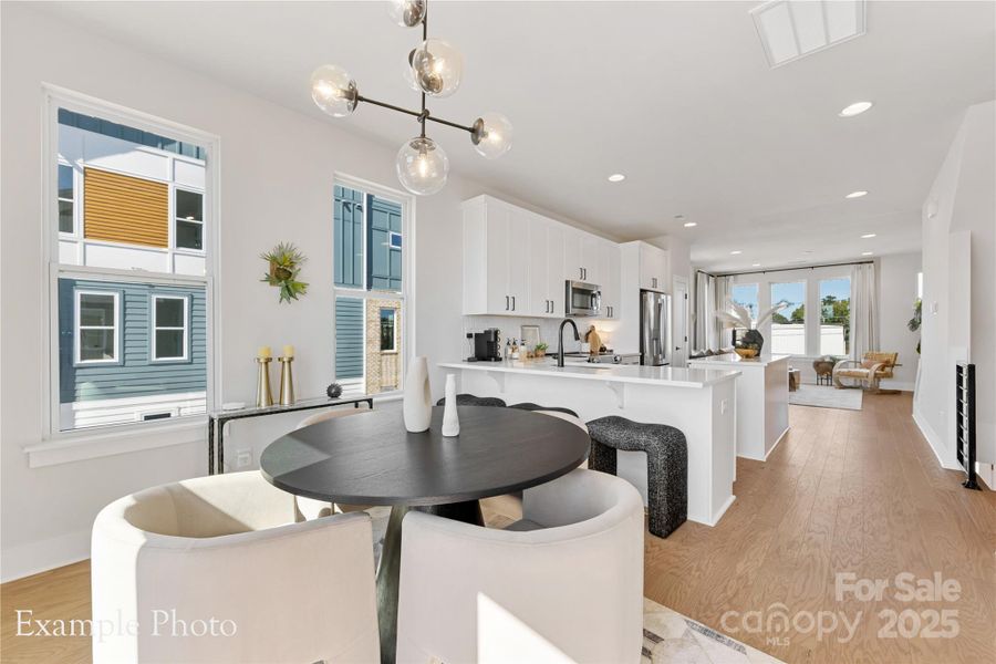 Furnished interior view inside a new home in , Charlotte (Image 7). Furnished interior view inside a new home in , Charlotte (Image 7).