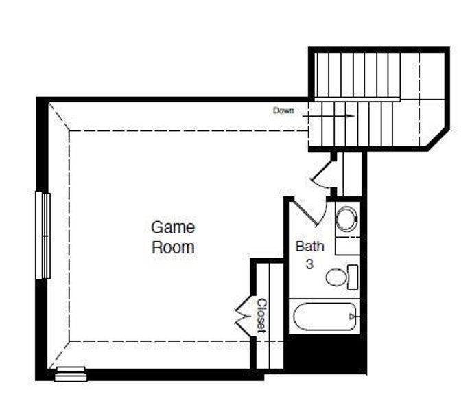 D.R. Horton's Santa Fe floorplan, 2nd floor - All Home and community information, including pricing, included features, terms, availability and amenities, are subject to change at any time without notice or obligation. All Drawings, pictures, photographs, video, square footages, floor plans, elevations, features, colors and sizes are approximate for illustration purposes only and will vary from the homes as built.