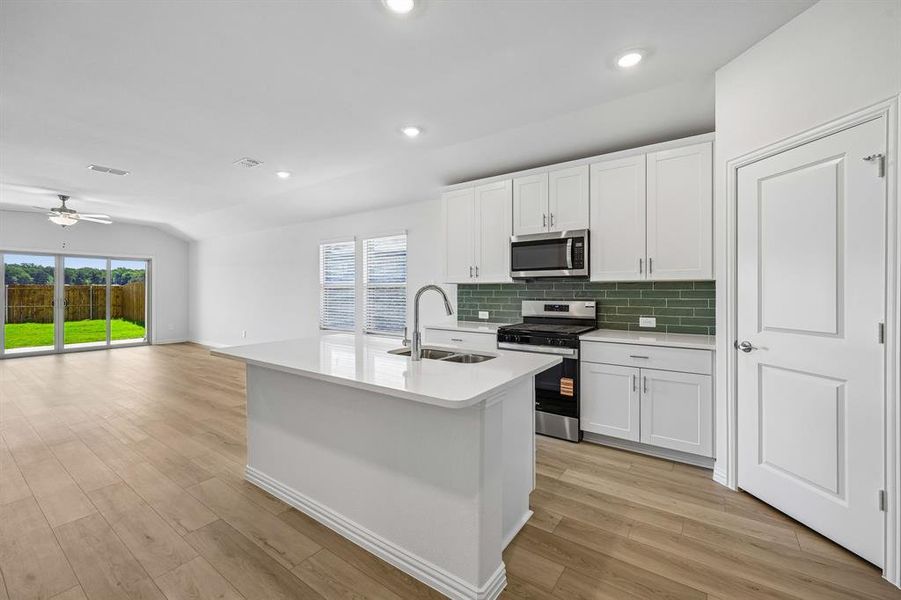 Furnished interior view inside a new home in Stella Hills, Denton (Image 7).