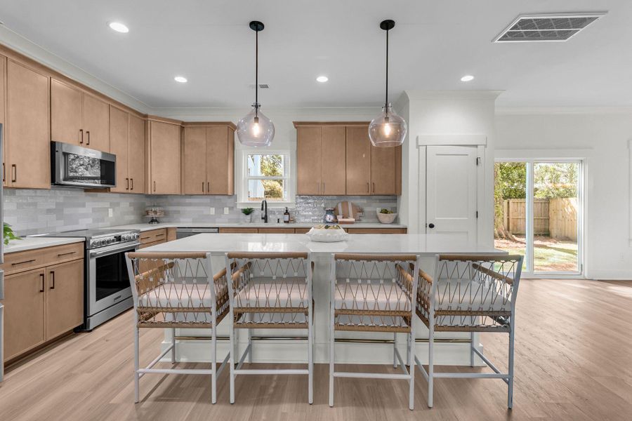 Furnished interior view inside a new home in , Charleston (Image 37).