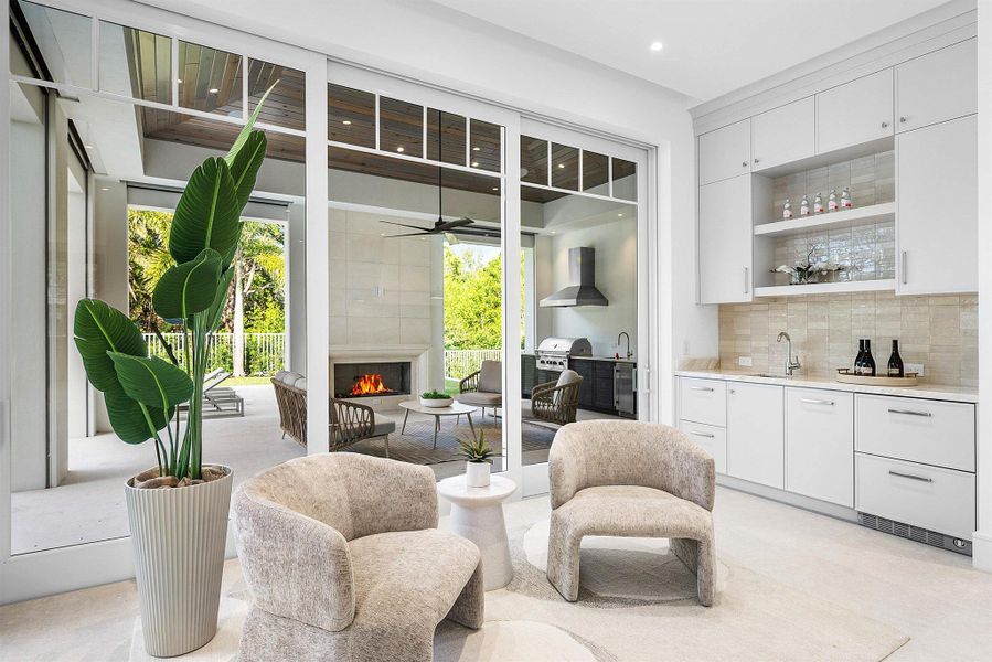 Furnished interior view inside a new home in , Delray Beach (Image 54).