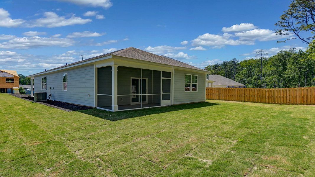 Exterior details and patio area of a home in Sease's Pond, Gilbert (Image 20).