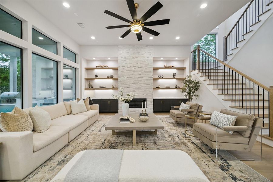 Furnished interior view inside a new home in , Bellaire (Image 9).