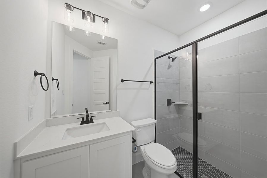 Furnished interior view inside a new home in Estates at Rockhill, Frisco (Image 10).