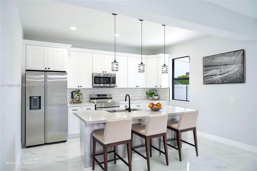 Furnished interior view inside a new home in , Cape Coral (Image 11).