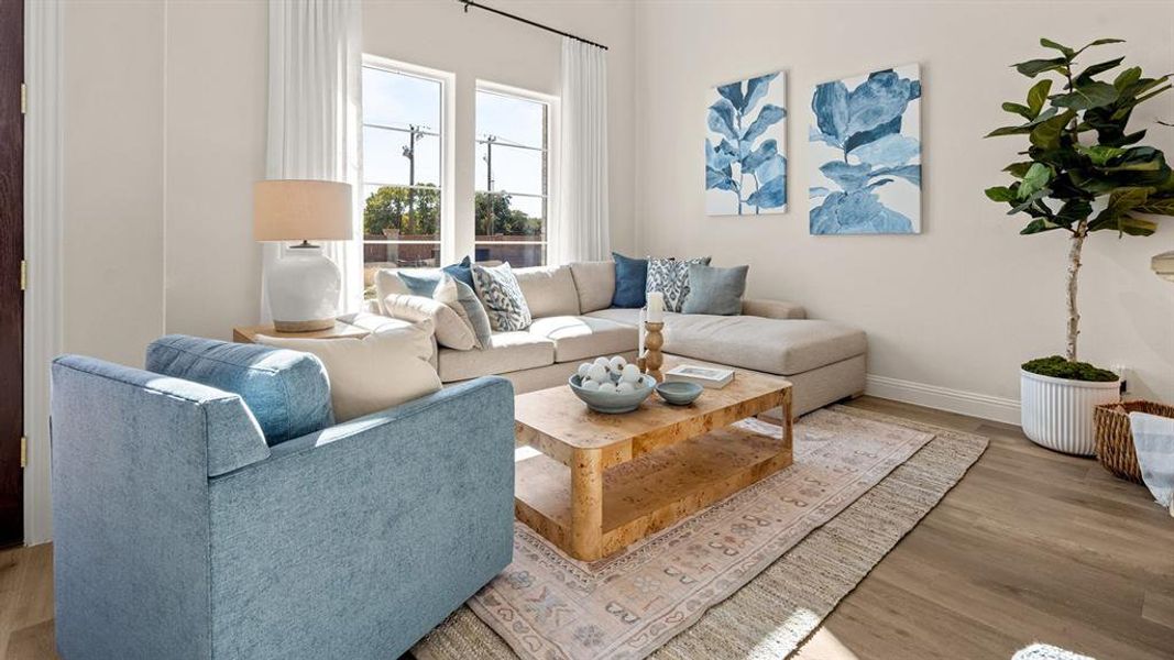Furnished interior view inside a new home in Greenwood Square, Richardson (Image 8).