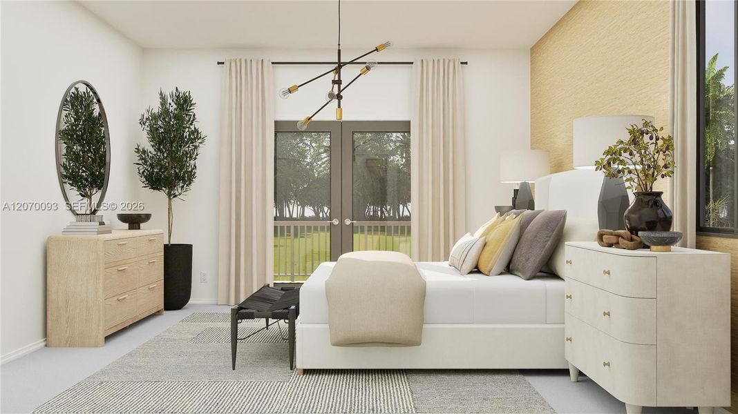 Furnished interior view inside a new home in Coral Breeze, Miami (Image 18).