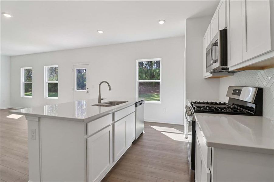 Furnished interior view inside a new home in The Pointe at Heron Bay, Locust Grove (Image 10).