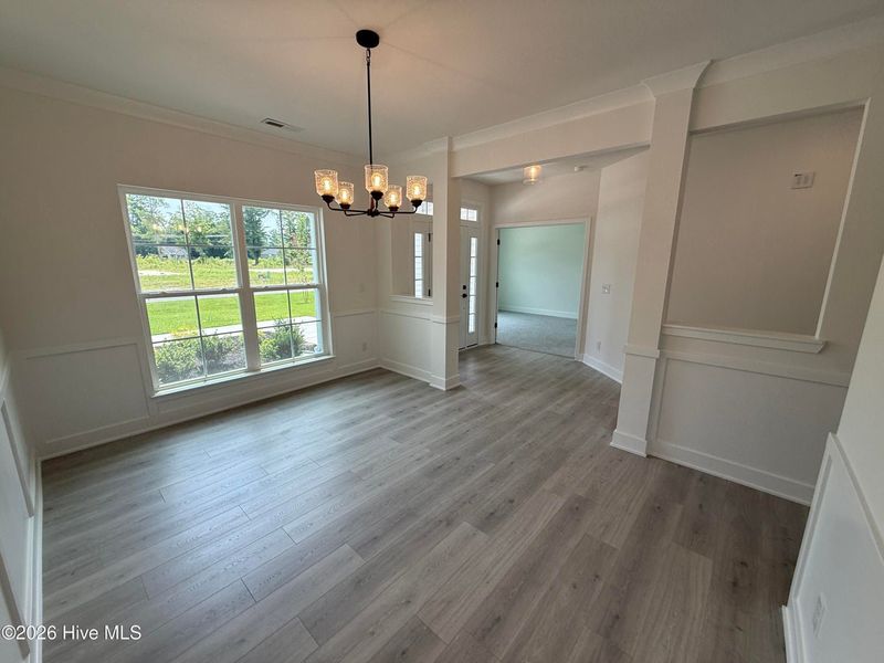 Spacious, unfurnished interior of a new home in Wood Creek Landing, Leland (Image 24). Spacious, unfurnished interior of a new home in Wood Creek Landing, Leland (Image 24).