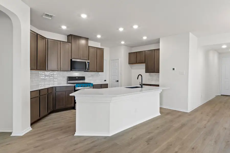Furnished interior view inside a new home in Salerno - Heritage Collection, Round Rock (Image 6). Furnished interior view inside a new home in Salerno - Heritage Collection, Round Rock (Image 6).
