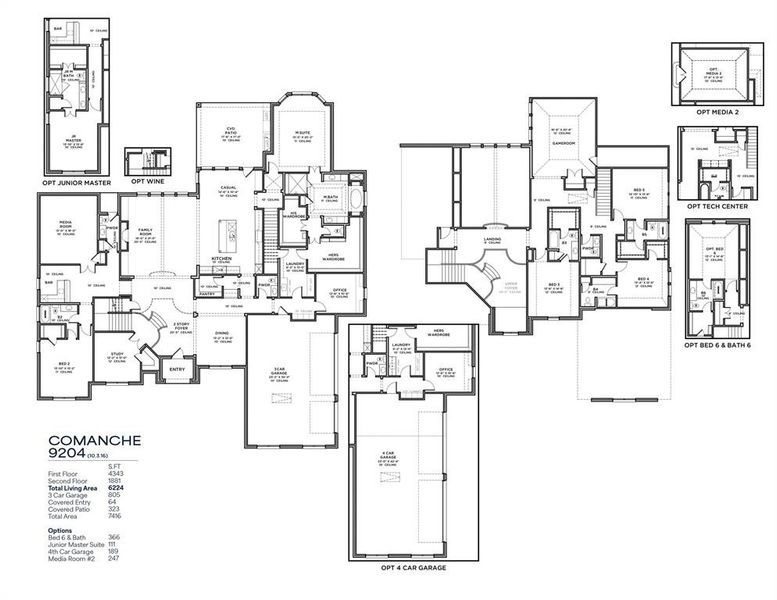 2D floor plan layout of this home in Whitestone Estates, Parker, TX (Image 2). 2D floor plan layout of this home in Whitestone Estates, Parker, TX (Image 2).