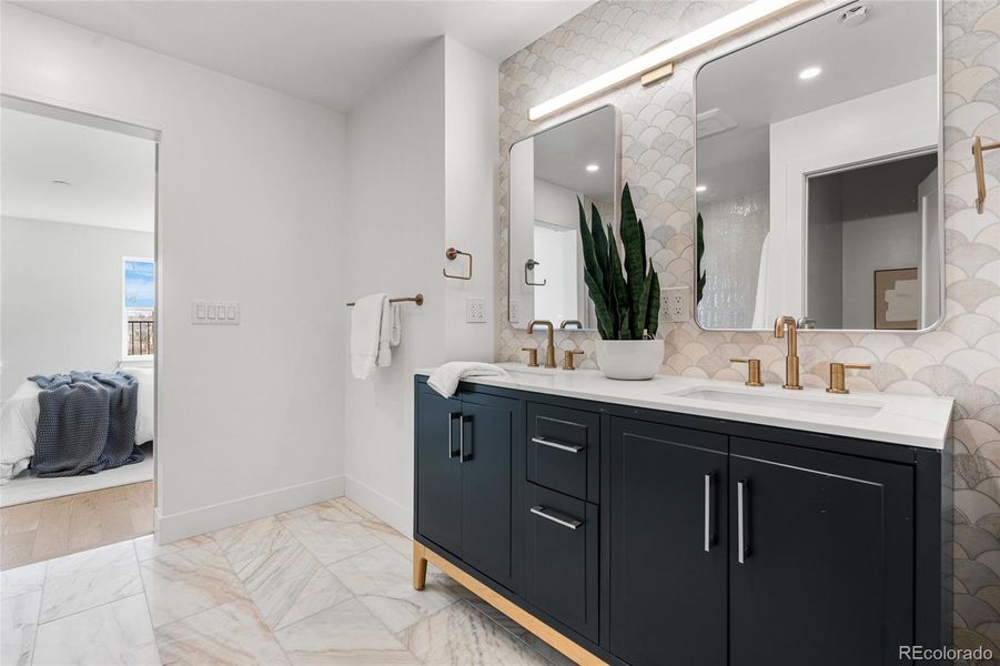 Furnished interior view inside a new home in , Denver (Image 30).