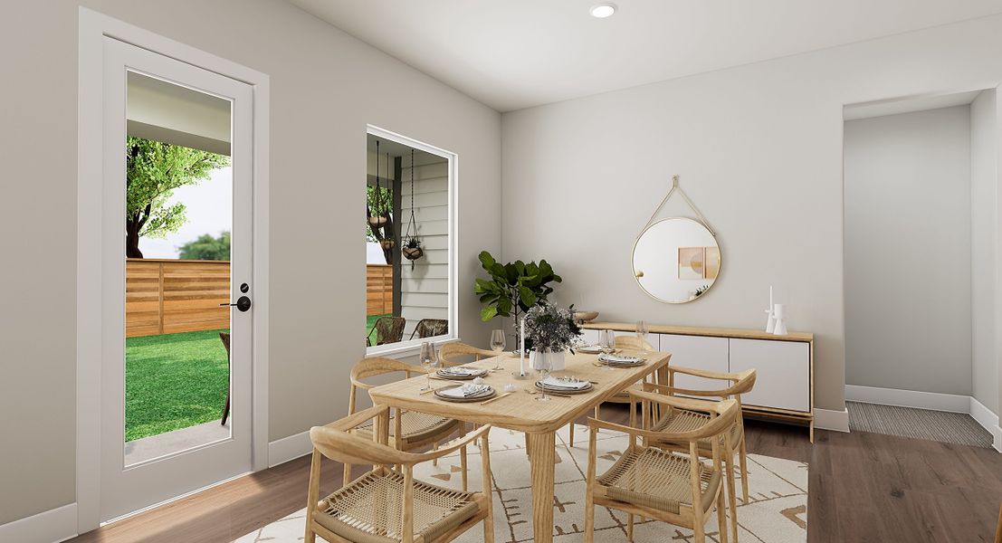 Representative furnished interior of a home built from the Cremello by Tri Pointe Homes in Painted Tree, McKinney (Image 4).