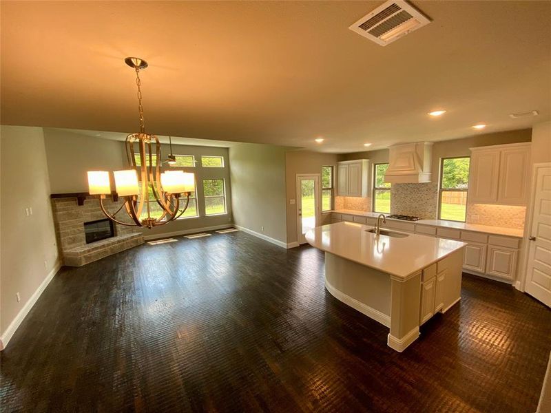 Furnished interior view inside a new home in Buchanan Ranch, Greenville (Image 6). Furnished interior view inside a new home in Buchanan Ranch, Greenville (Image 6).