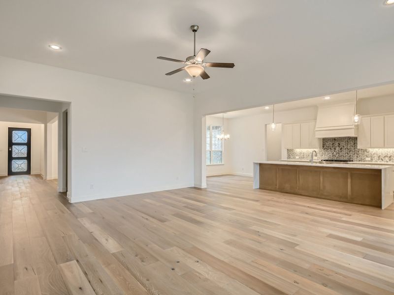 Plan 851 Living Room/Kitchen/Foyer Representative Photo