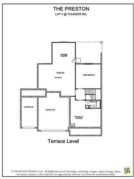 2D floor plan layout of this home in , Buford, GA (Image 8).
