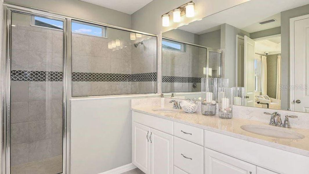 Furnished interior view inside a new home in The Waters at Center Lake Ranch, St. Cloud (Image 11).