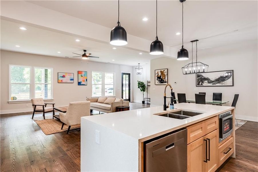 Furnished interior view inside a new home in , Atlanta (Image 9).