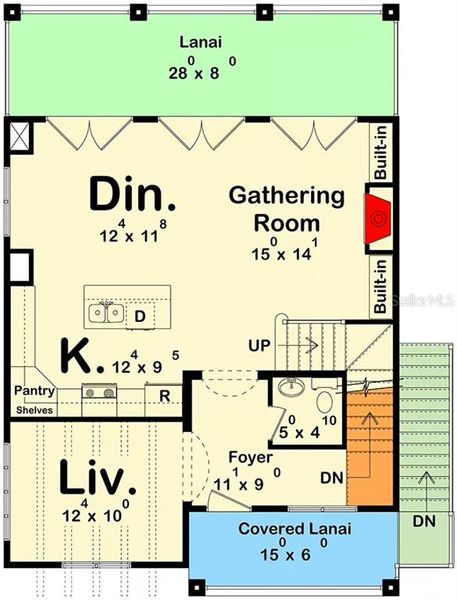 2D floor plan layout of this home in , Tampa, FL (Image 3). 2D floor plan layout of this home in , Tampa, FL (Image 3).