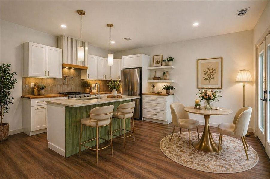 Furnished interior view inside a new home in , Conyers (Image 17).
