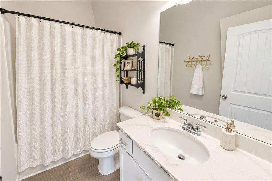 Furnished interior view inside a new home in , Sugar Hill (Image 15). Furnished interior view inside a new home in , Sugar Hill (Image 15).