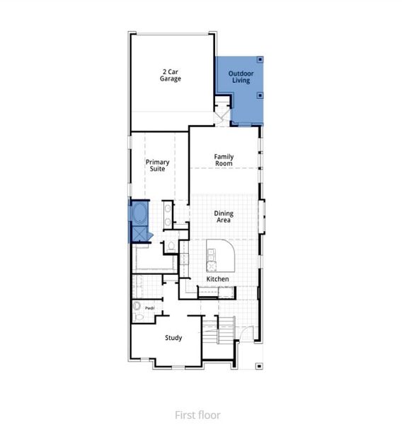 2D floor plan layout of this home in Karis, Crowley, TX (Image 2).