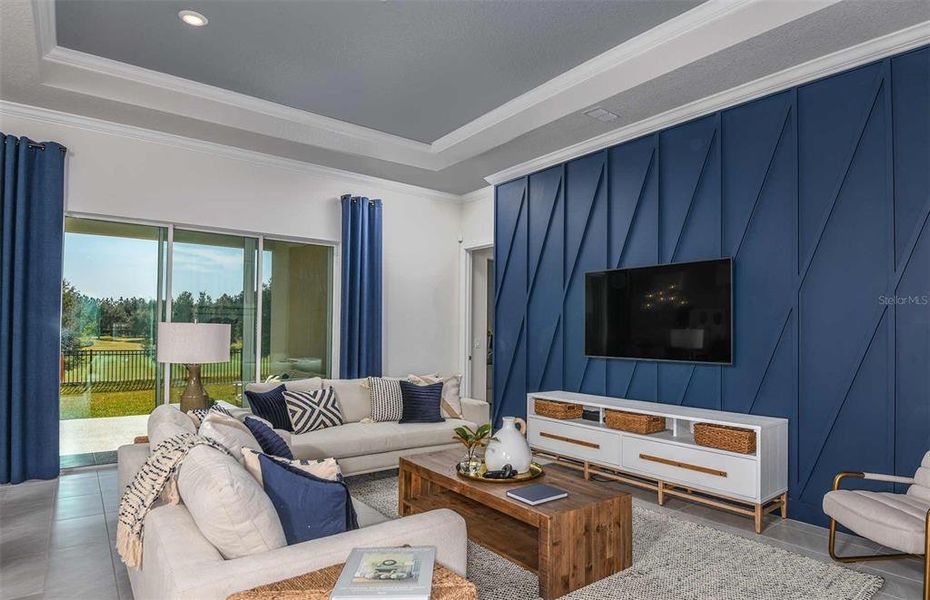 Furnished interior view inside a new home in Del Webb Sunchase, Parrish (Image 5). Furnished interior view inside a new home in Del Webb Sunchase, Parrish (Image 5).