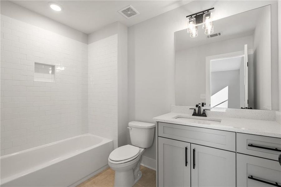 Furnished interior view inside a new home in Yellowstone Farms, Cumming (Image 31).