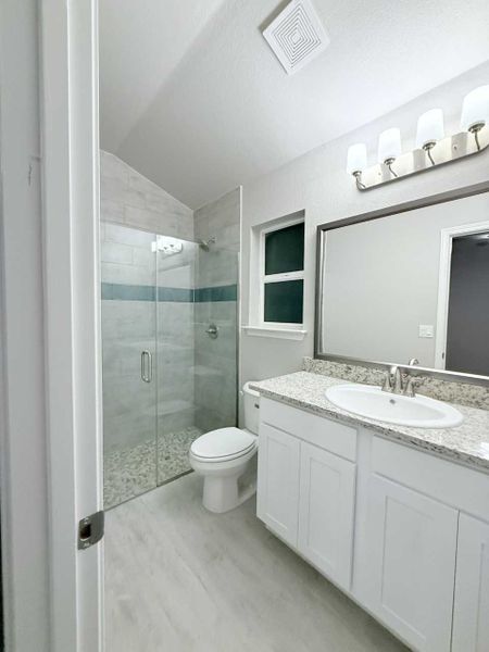 Representative furnished interior of a home built from the Madison 1487 SSC by Saratoga Homes in Crossland, El Paso (Image 4).