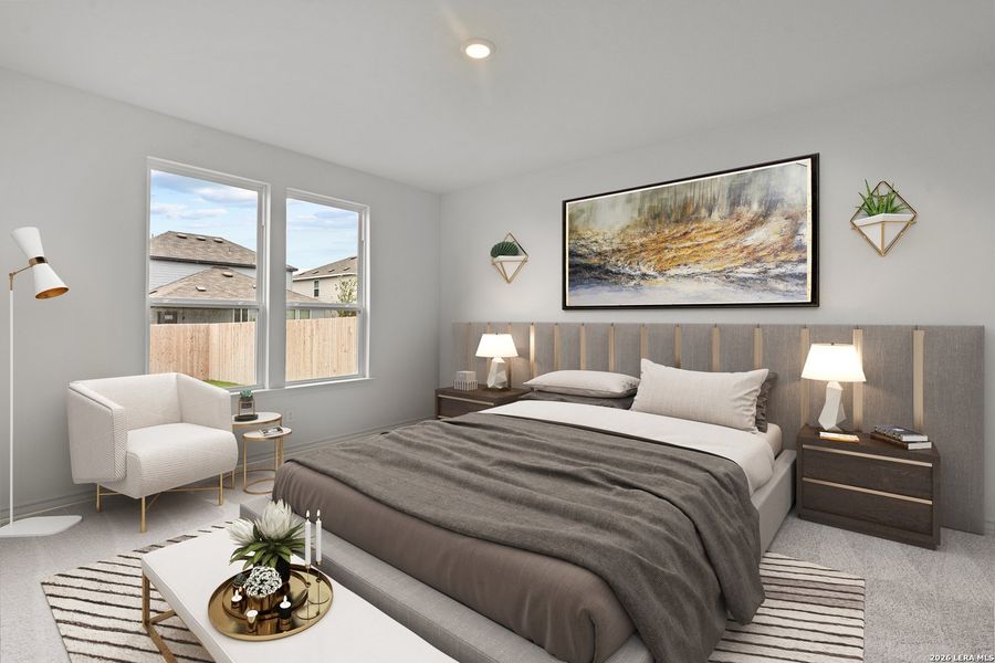 Furnished interior view inside a new home in The Overlook at Creekside, New Braunfels (Image 6).