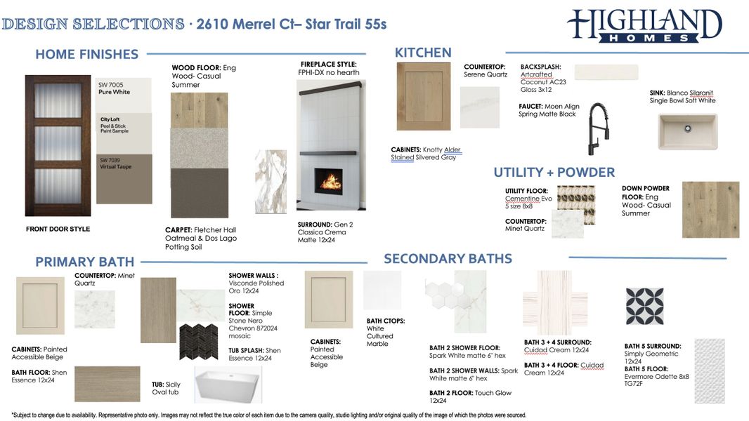 Sample of building materials used in homes in Star Trail: 55ft. lots, Prosper (Image 42).