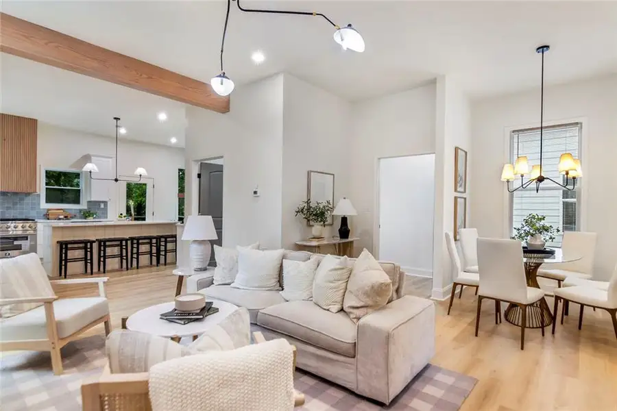 Furnished interior view inside a new home in , Atlanta (Image 6). Furnished interior view inside a new home in , Atlanta (Image 6).