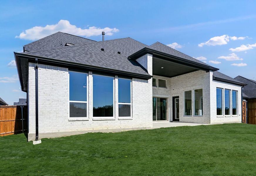 Exterior details and patio area of a home in The Ranch at Uptown Celina, Celina (Image 3).