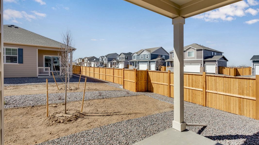 Exterior details and patio area of a home in Lakeside Canyon, Mead (Image 3). Exterior details and patio area of a home in Lakeside Canyon, Mead (Image 3).