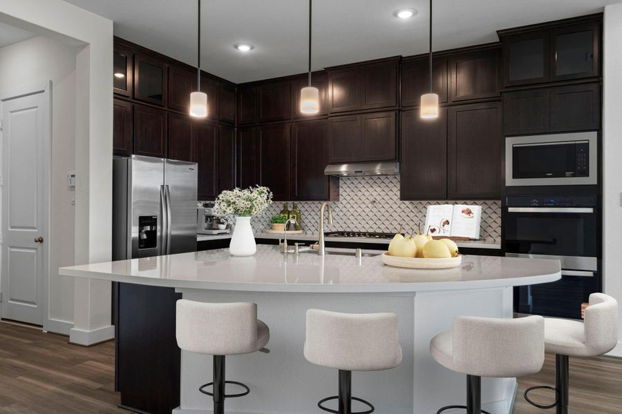 Furnished interior view inside a new home in Coastal Point, League City (Image 4).