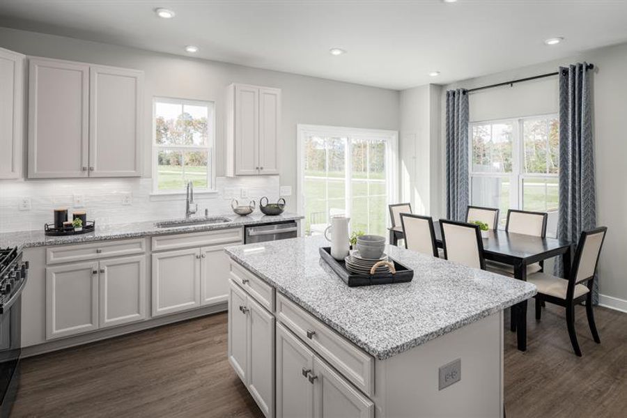 Representative furnished interior of a home built from the Odessa by Ryan Homes in Cedarside Townhomes at Dry Creek, Goodlettsville (Image 13).