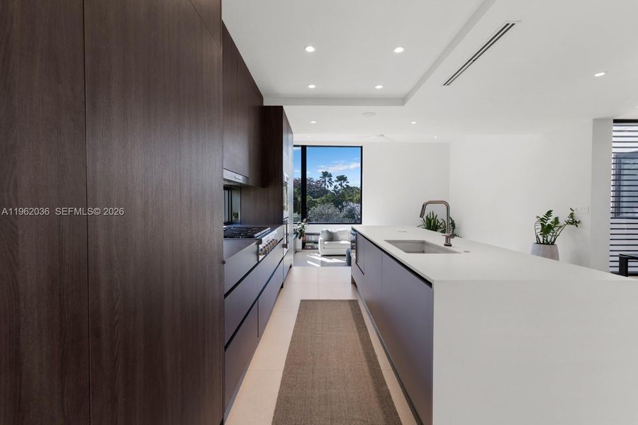 Furnished interior view inside a new home in , Miami Beach (Image 17). Furnished interior view inside a new home in , Miami Beach (Image 17).