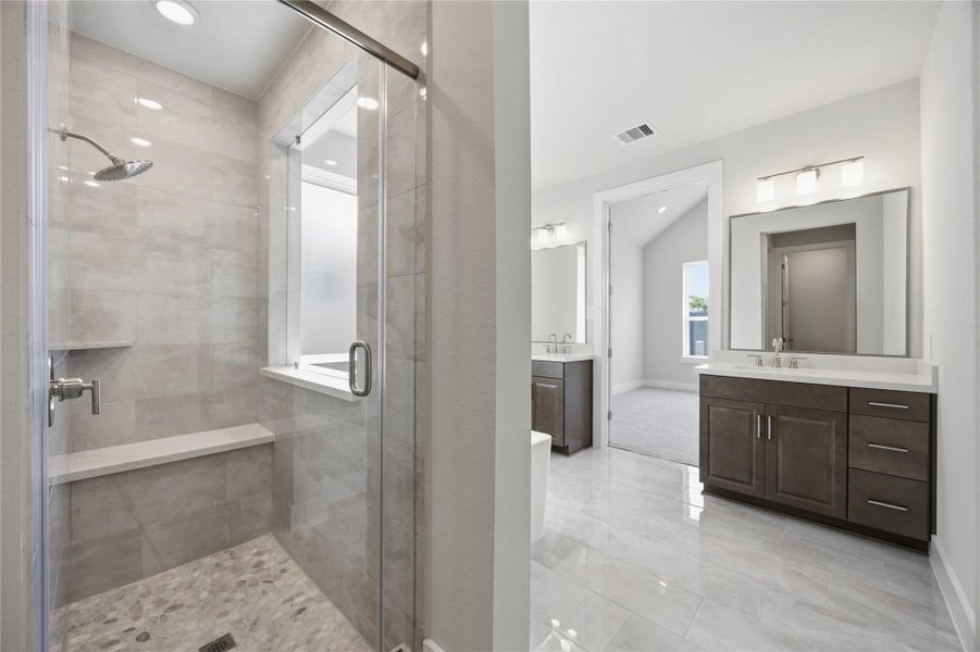 Furnished interior view inside a new home in , Richmond (Image 10).