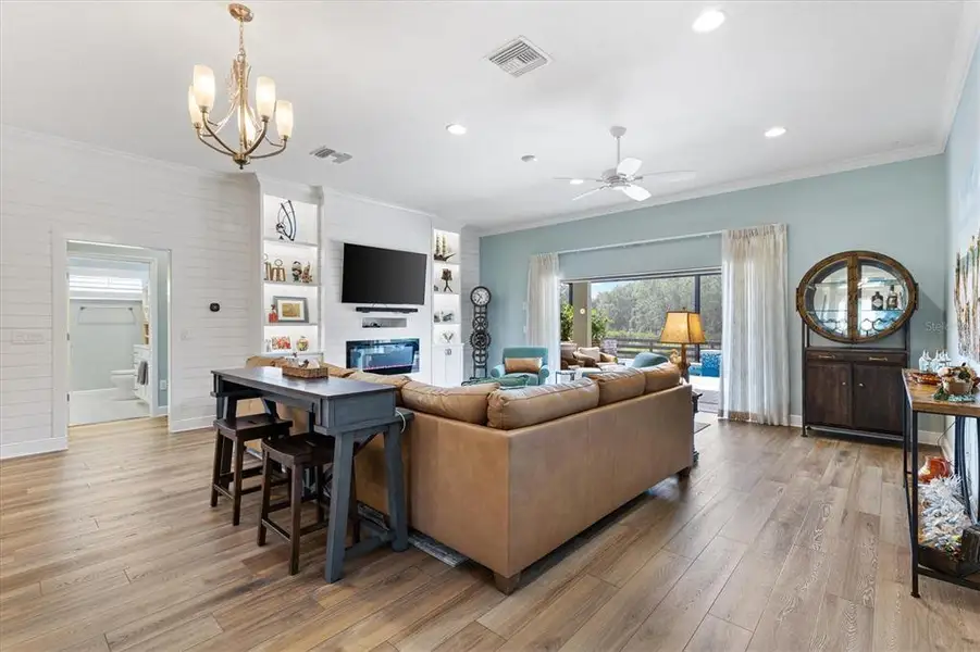 Furnished interior view inside a new home in , The Villages (Image 31).