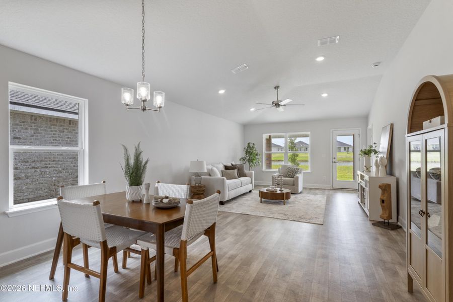 Furnished interior view inside a new home in Summerglen, Jacksonville (Image 12).