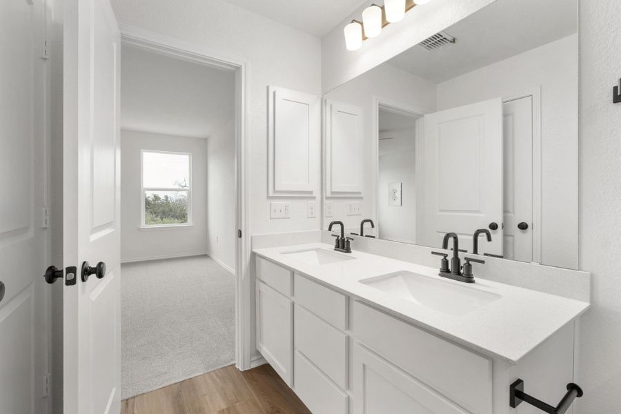 Furnished interior view inside a new home in Creekside at Estancia, Austin (Image 5).