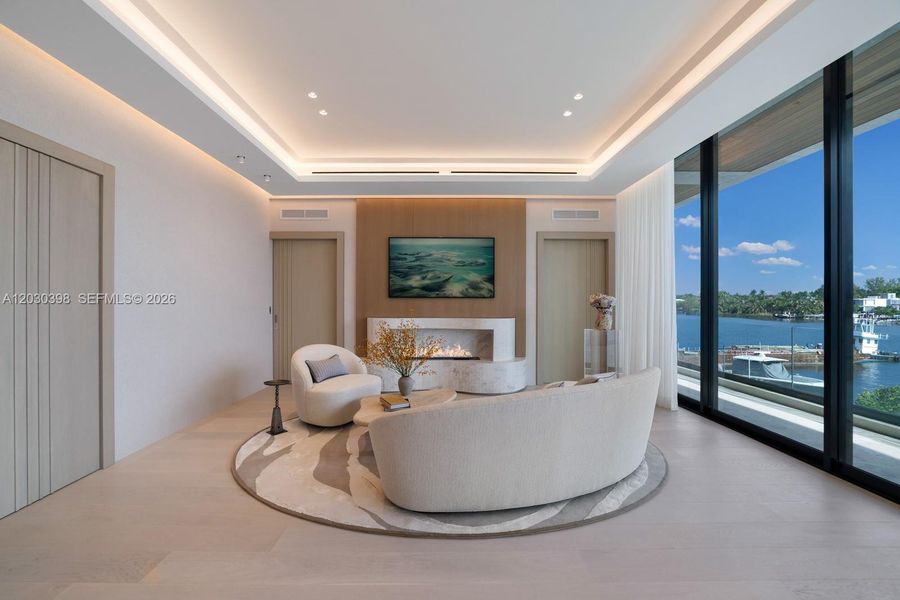 Furnished interior view inside a new home in , Miami Beach (Image 12).
