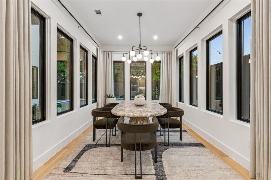 Furnished interior view inside a new home in , Dallas (Image 13).
