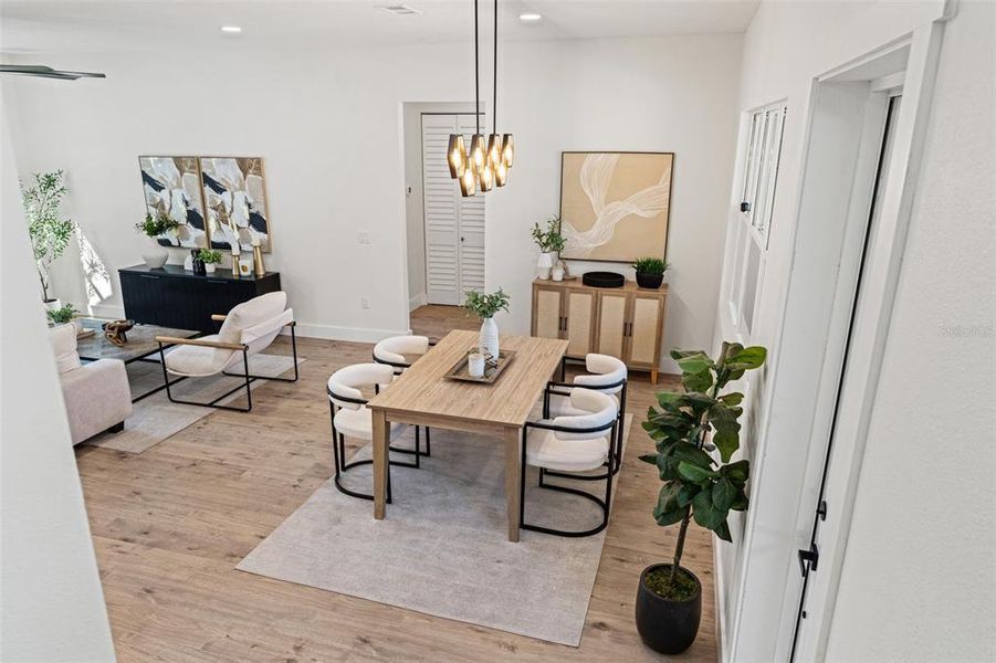 Furnished interior view inside a new home in , Tampa (Image 44). Furnished interior view inside a new home in , Tampa (Image 44).