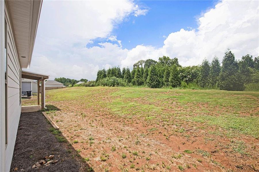 Exterior details and patio area of a home in Vineyard Park, Griffin (Image 18).
