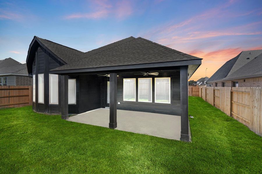 Exterior details and patio area of a home in , Spring (Image 17). Exterior details and patio area of a home in , Spring (Image 17).