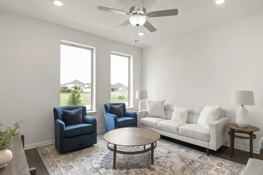 Furnished interior view inside a new home in Trace, San Marcos (Image 2). Furnished interior view inside a new home in Trace, San Marcos (Image 2).