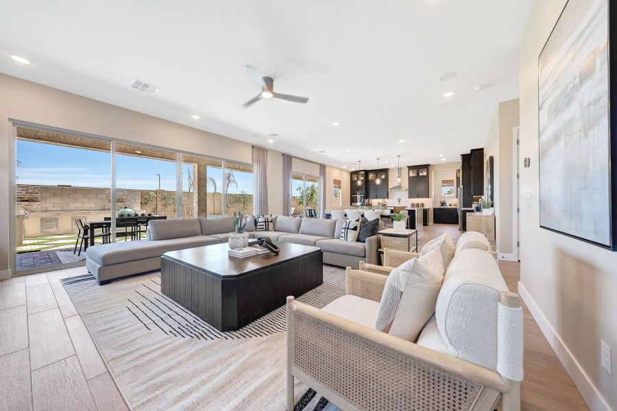 Representative furnished interior of a home built from the Mahogany by Mattamy Homes in Landmarke, Queen Creek (Image 21).